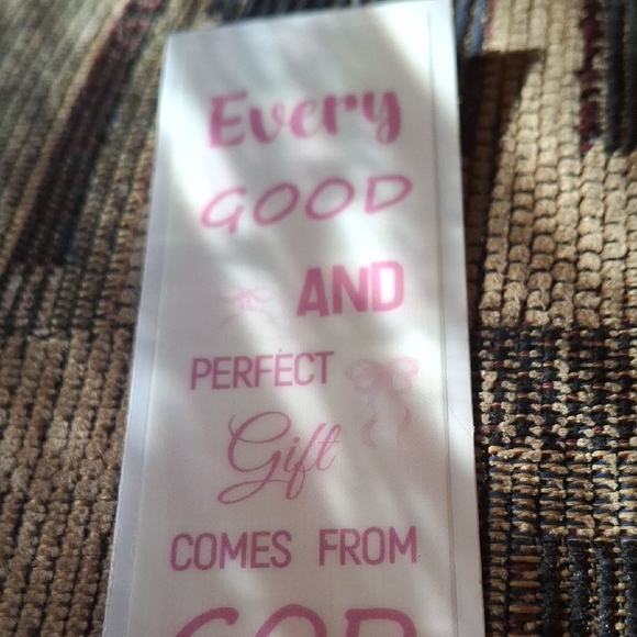 Other - Pink Inspirational Bookmark Every Good and Perfect Gift Christian Religious